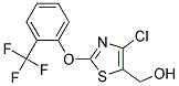 4-CHLORO-2-[2-(TRIFLUOROMETHYL)PHENOXY]-5-THIAZOLEMETHANOL Struktur