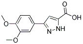 3-(3,4-DIMETHOXYPHENYL)-1H-PYRAZOLE-5-CARBOXYLIC ACID Struktur