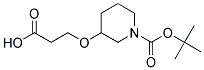 3-(2-CARBOXY-ETHOXY)-PIPERIDINE-1-CARBOXYLIC ACID TERT-BUTYL ESTER Struktur