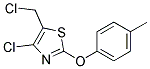 4-CHLORO-5-CHLOROMETHYL-2-(4-METHYLPHENOXY)THIAZOLE Struktur