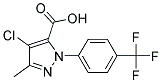 4-CHLORO-3-METHYL-1-[4-(TRIFLUOROMETHYL)PHENYL]-1H-PYRAZOLE-5-CARBOXYLIC ACID Struktur