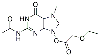 N2-Acetyl-9-(2-Ethoxy Acetyloxy)Methyl Guanine Struktur