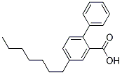 4-Heptyldiphenylcarboxylic Acid Struktur