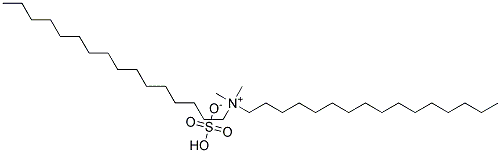 Dihexadecyl dimethyl ammonium hydrogen sulfate Struktur