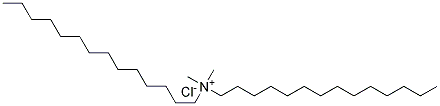 Ditetradecyl dimethyl ammonium chloride Struktur