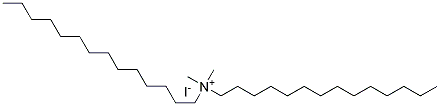 Ditetradecyl dimethyl ammonium iodide Struktur