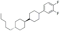 4-[Trans-4'-(4'Pentylcyclohexyl)Cyclohexyl]-1,2-Difluoruobenzene Struktur