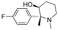 (-)-Trans-1-Methyl-(3S)-Hydroxy Methyl(4R)-(4'-Fluorophenyl)Piperidine Struktur