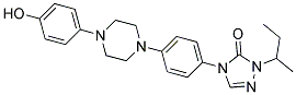 4-[4-[4-(4-Hydroxy phenyl)Piperazinyl]Phenyl]-1-(Methyl Propyl)-1,2,4-Triazole-5-One Struktur