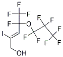 4,5,5,5-Tetrafluoro-4-(heptafloro-1-propoxy)-2-iodo-2-penten-1-ol Struktur