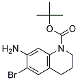 7-Amino-6-bromo-3,4-dihydro- 2H-quinoline-1-carboxylic acid tert-butyl ester Struktur