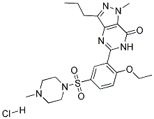 SILDENAFIL HCL Struktur