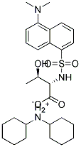 N-DANSYL-(D,L)-THREONINE DICYCLOHEXYLAMMONIUM SALT Struktur