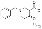 N-BENZYL-3-CARBOMETHOXY-4-PIPERIDONE HCL Struktur