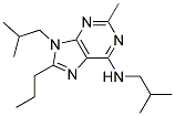 N,9-DIISOBUTYL-2-METHYL-8-PROPYL-9H-PURIN-6-AMINE Struktur