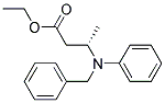 ETHYL(3S)-3-(N-(1S)-PHENYL-N-BENZYLAMINO)BUTANOATE Struktur