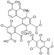 DIMETHYL TETRACHLOROTEREPHTHALATE (TETRACHLOROTEREPHTHALIC ACID DIMETHYL ESTER) Struktur