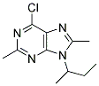 9-SEC-BUTYL-6-CHLORO-2,8-DIMETHYL-9H-PURINE Struktur