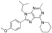 9-ISOBUTYL-8-(4-METHOXYPHENYL)-2-METHYL-6-(PIPERIDIN-1-YL)-9H-PURINE Struktur