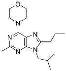 9-ISOBUTYL-2-METHYL-6-MORPHOLINO-8-PROPYL-9H-PURINE Struktur