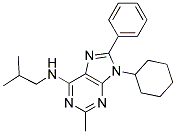 9-CYCLOHEXYL-N-ISOBUTYL-2-METHYL-8-PHENYL-9H-PURIN-6-AMINE Struktur