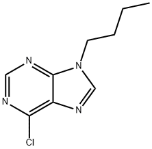 9-BUTYL-6-CHLORO-9H-PURINE Struktur