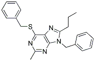 9-BENZYL-6-(BENZYLTHIO)-2-METHYL-8-PROPYL-9H-PURINE Struktur