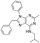 8-BENZYL-N-ISOBUTYL-2-METHYL-9-PHENYL-9H-PURIN-6-AMINE Struktur