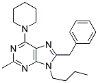 8-BENZYL-9-BUTYL-2-METHYL-6-(PIPERIDIN-1-YL)-9H-PURINE Struktur