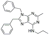 8,9-DIBENZYL-2-METHYL-N-PROPYL-9H-PURIN-6-AMINE Struktur