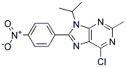 6-CHLORO-9-ISOPROPYL-2-METHYL-8-(4-NITROPHENYL)-9H-PURINE Struktur