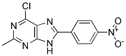 6-CHLORO-2-METHYL-8-(4-NITROPHENYL)-9H-PURINE Struktur