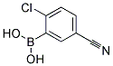 5-CYANO-2-CHLOROPHENYLBORONIC ACID Struktur