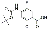 4-N-BOC-AMINO-2-CHLORO-5-FLUOROBENZOIC ACID Struktur