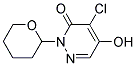 4-CHLORO-2-(TETRAHYDRO-2H-PYRAN-2-YL)-5-HYDROXYPYRIDAZIN-3(2H)-ONE Struktur