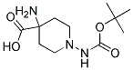 4-AMINO-1-(BOC-AMINO)PIPERIDINE-4-CARBOXYLIC ACID Struktur