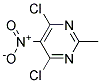 4,6-DICHLORO-2-METHYL-5-NITROPYRIMIDINE Struktur