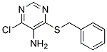 4-(BENZYLTHIO)-6-CHLOROPYRIMIDIN-5-AMINE Struktur