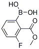 3-FLUORO-2-METHOXYCARBONYLPHENYLBORONIC ACID Struktur