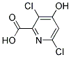 3,6-DICHLORO-4-HYDROXYPYRIDINE-2-CARBOXYLIC ACID Struktur