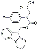 (S)-N-FMOC-4-FLUOROPHENYLGLYCINE, 95%, (98% E.E.) Struktur