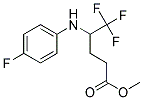 5,5,5-TRIFLUORO-4-(4-FLUORO-PHENYLAMINO)-PENTANOIC ACID METHYL ESTER Struktur