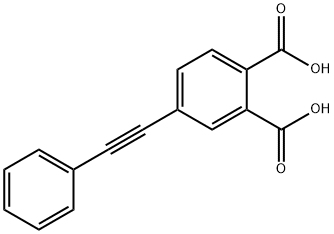 4-PHENYLETHYNYLPHTHALIC ACID Struktur