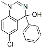 6-CHLORO-1,4-DIHYDRO-1-METHYL-4-PHENYLQUINAZOLIN-4-OL Struktur