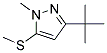 3-(TERT-BUTYL)-1-METHYL-5-(METHYLTHIO)-1H-PYRAZOLE, TECH Struktur