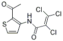 N1-(2-ACETYL-3-THIENYL)-2,3,3-TRICHLOROACRYLAMIDE, TECH Struktur