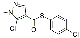 S-(4-CHLOROPHENYL) 5-CHLORO-1-METHYL-1H-PYRAZOLE-4-CARBOTHIOATE, TECH Struktur