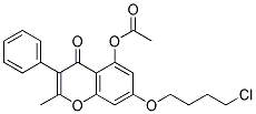 7-(4-CHLOROBUTOXY)-2-METHYL-4-OXO-3-PHENYL-4H-CHROMEN-5-YL ACETATE, TECH Struktur