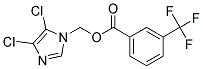 (4,5-DICHLORO-1H-IMIDAZOL-1-YL)METHYL 3-(TRIFLUOROMETHYL)BENZOATE, TECH Struktur