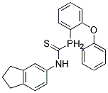 N-(2,3-DIHYDRO-1H-INDEN-5-YL)OXO(DIPHENYL)PHOSPHORANECARBOTHIOAMIDE, TECH Struktur